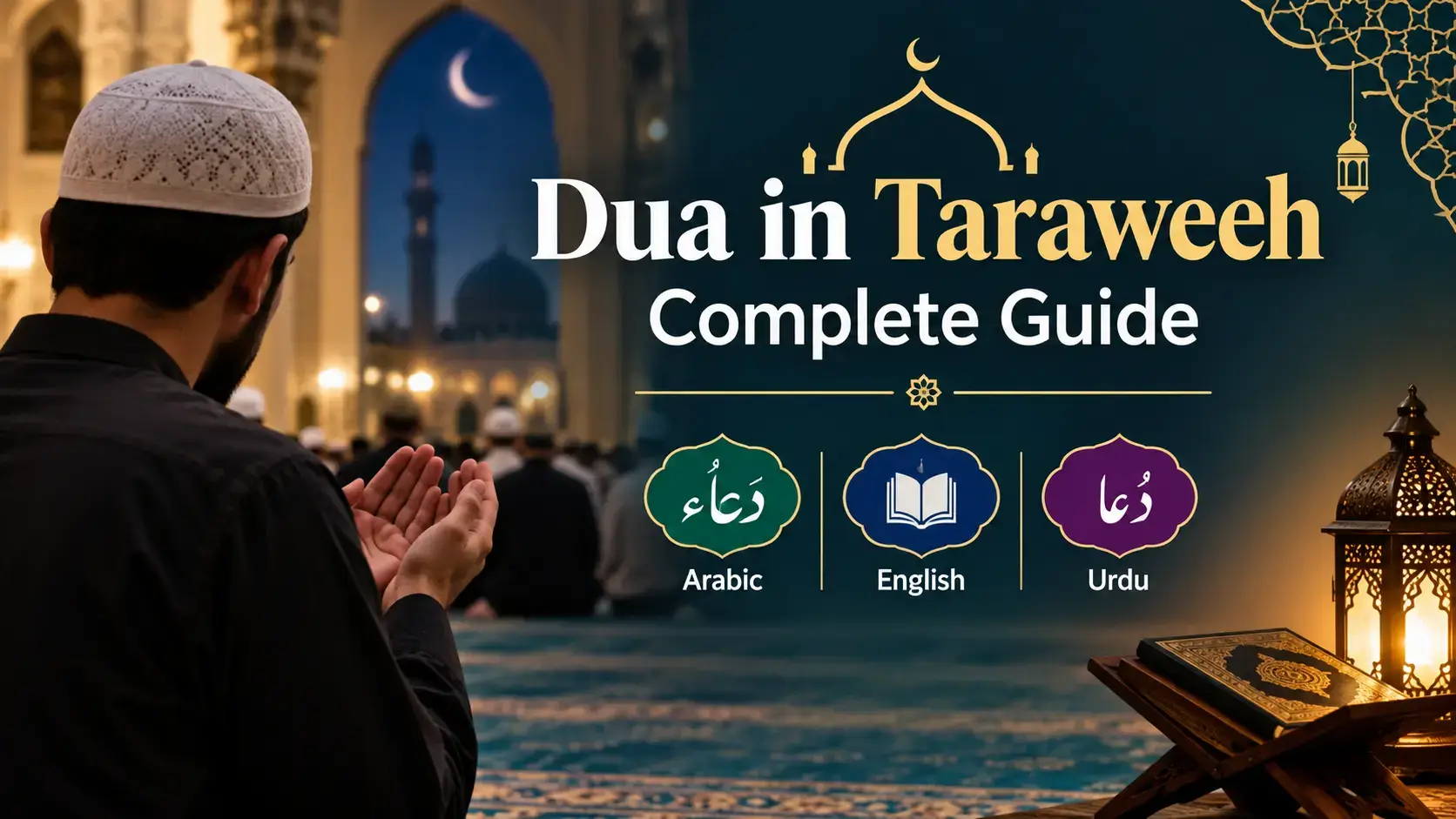 Dua in Taraweeh Complete Guide with Arabic, English and Urdu